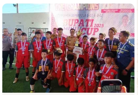 Bupati Cup u-10 dan u-12: Ketua PSSI Sulut Joune Ganda Komitmen Cetak Bibit Unggul Sepak Bola Oplus_131072