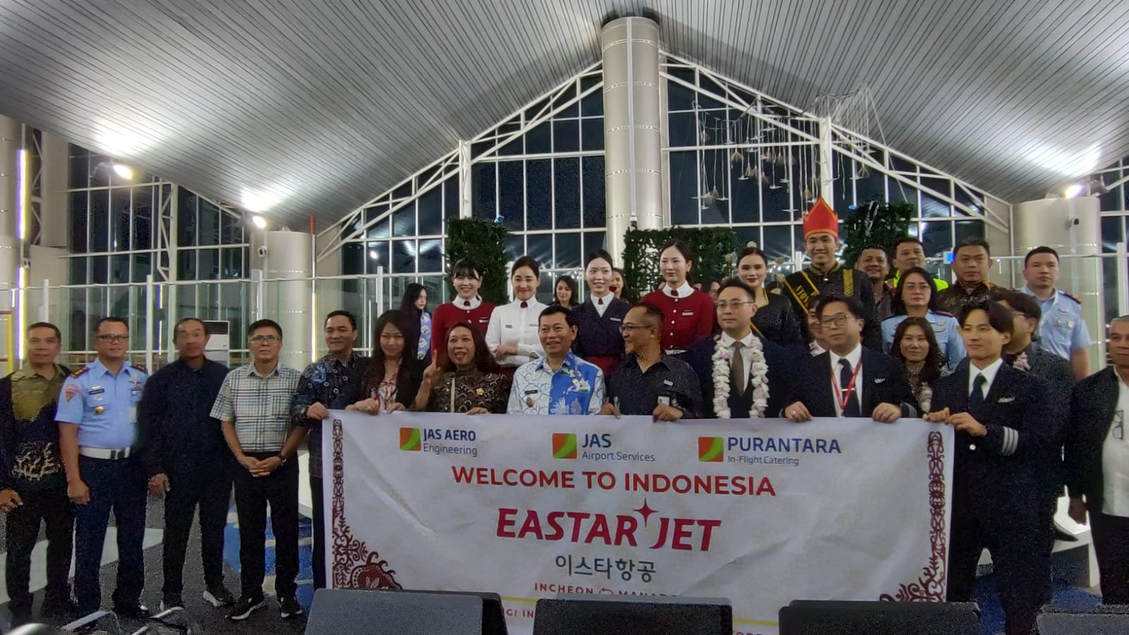 Pariwisata Sulut Makin Meningkat, Penerbangan Perdana Eastar Jet Incheon–Manado Resmi Dibuka IMG-20251027-WA0013